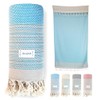 jazzylab Eboard Peshtemal Hammam Towel, 100% Cotton with Fine, Small