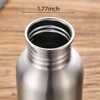 Stainless Steel Water Bottle Single Wall Metal Bottle Large Camping