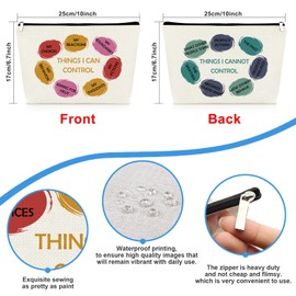 Mental Health Gifts Makeup Bag Psychology Therapy Gift for Girls Women Psychology Therapist Cosmetic Bags Mental Health Awareness Motivational Inspirational Gifts for Her Positive Gift Travel Pouch