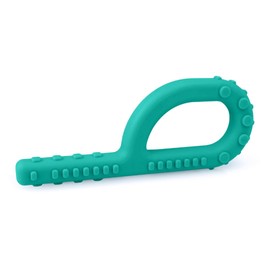 ARK® Grabber Standard in Smooth or Textured with Easy Handling for Children Thanks to Loop Shape Including ATC Care Instructions - Jaw Motor Skill, Biting Block, Chewing, Teething (Textured, Medium -