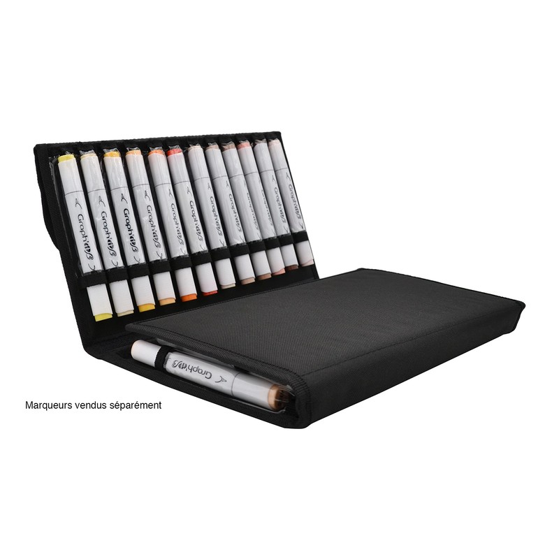 Graph'it SA41365 36 Alcohol Marker Pen Case - Multi-Colour