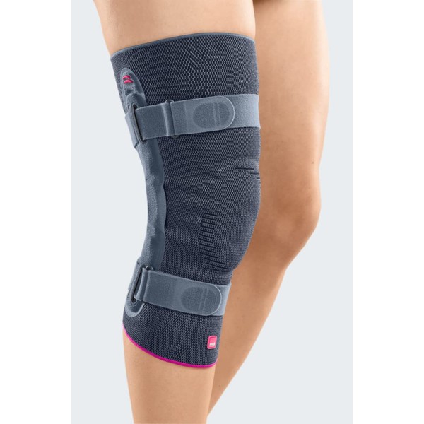 medi - Genumedi Pro | Knee Brace with Patella Pad | Silver | Size III | Knee Support for Knee Joint Stabilisation | Knee Support with Straps | Bandage Knee Joint Stabiliser