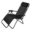 Plasticocina Silla Plegable Gravedad Cero Reclinable Calidad Jardín Negro