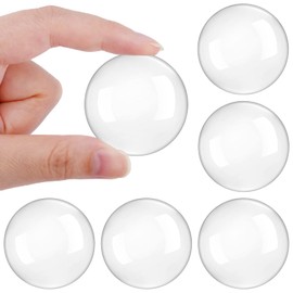 YASUOA 6 Pieces Door Stopper Wall Door Handle Stopper Self-Adhesive Silicone Transparent Round Wall Protector Door Stops Door Handle Bumper Pads for Wall Fridge Cabinets