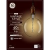 GE Vintage Style LED Light Bulb, 40 Watt, Clear Finish,