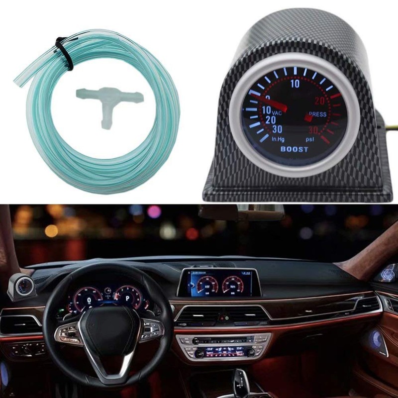 2 Inch (52mm) LED Digital Turbo Boost Pressure Pointer Gauge