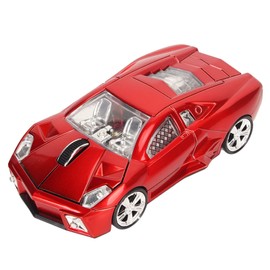 Akozon Wireless Sports Mouse 1600DPI LED Light Office for Laptop Desktop Computer Mouse Office Mouse Laptop Car Style 2.4GHz USB Receiver