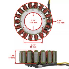 For Honda Stator for Honda Gl500 Gl500I GL650 GL650I Silverwing 500 650 Interstate 1981-83
