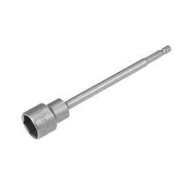 sourcing map 1/4" Quick-Change Hex Shank 19mm Magnetic Nut Setter Driver Drill Bit, 150mm Length, Metric