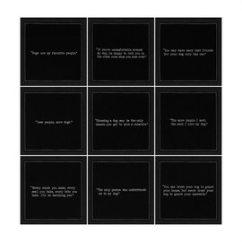 Five Star Napkins Dog Quotes, Black Cotton Cocktail Napkins, Beverage Napkins, Bar Napkins, Cloth Napkins, Party Napkins, Events, Holidays, Weddings, Bdays, Disposable, 4.5" x 4.5"- (50x)