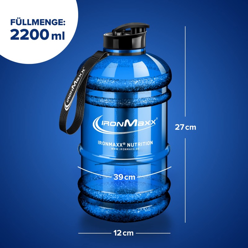 IronMaxx Water Gallon Blue 2200 ml