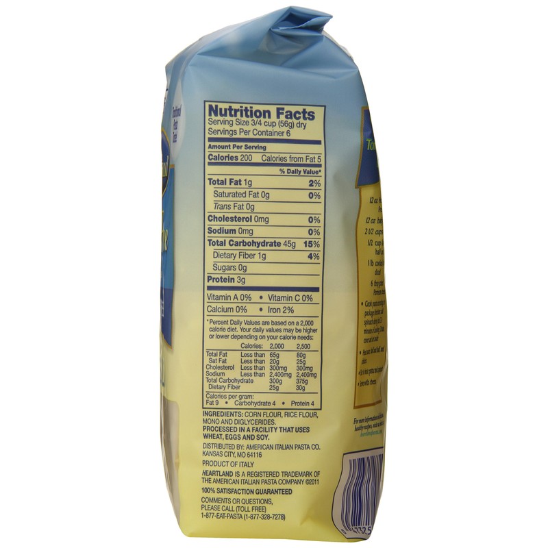 Heartland Gluten Free Fusilli, 12 Ounce (Pack of 6)