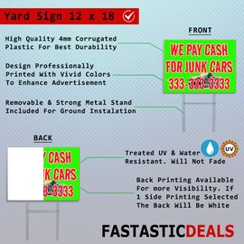 Fastasticdeals Weatherproof Yard Sign Snorkel Equipment Advertising Printing White Lawn Garden Diving (Deep Sea, Scuba) 18x12 Inches 1 Side Print