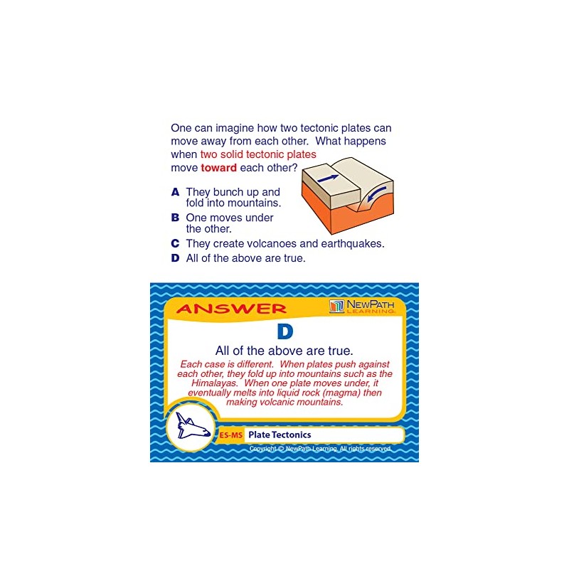 NewPath Learning Plate Tectonics Learning Center Game - Grades 6-9