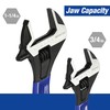 WORKPRO 2-piece Adjustable Wrench Set, 6-Inch & 10-Inch, Extra-Wide Jaw