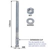 SKIR'CO (Pack of 10) Galvanised Wedge Anchors M8 x 120