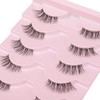 Ruairie False Eyelashes Natural Half Lashes With Clear Band 5