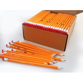 S & E TEACHER'S EDITION Woodcased #2 Pencils, Pre-sharpened, Yellow Pencils with Erasers #2 HB Lead Bulk Box No. 2, Back to school, 600 Count