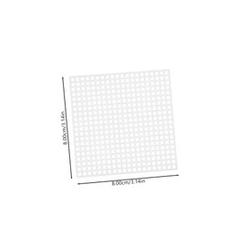 DOITOOL 10pcs Plastic Mesh Sheets for DIY Crafting Embroidery Crochet Projects Durable Woven Pads for Bag Making Knitting Needlework for Coasters Decorations