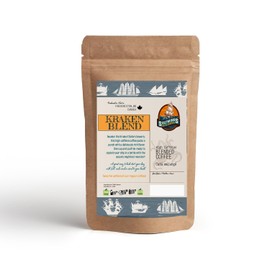 Kraken Blend - High Caffeine Ground Coffee by Saltwinds Coffee Company (340g) | Dark Roast Beans 100% Arabica | Delicious Extra Strong Freshly Roasted in the Maritimes