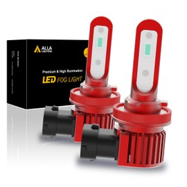 Alla Lighting 5200lm H8 H11 LED Bulbs H16, Fog Lights or Daytime Running Lights(DRL) Replacement Lamps, 8000K Ice Blue Extremely Super Bright 12V AL-R Version