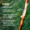 Brazos Rustic Wood Walking Stick, Twisted Hickory, Traditional Style Handle,