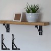 Folding Console, Heavy Duty Hinges Foldable, Angle Shelf Brackets, Iron