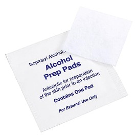 Alcohol Prep Pads 70%, Large 100 Count