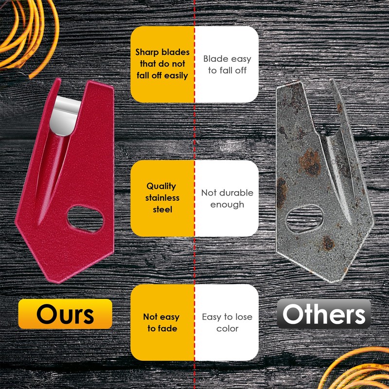 Enhon 2 Pack V Cutter NMSC Cable Stripper, Stainless Steel