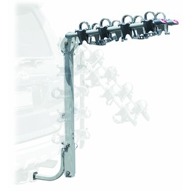 BELL Hitchbiker 450 4-Bike Hitch Rack with Stability, Black