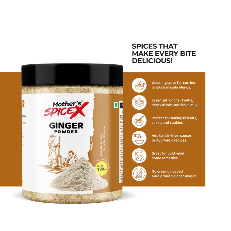 Ginger Powder – 100% Pure Ground Ginger Root, Non-GMO, Gluten-Free,