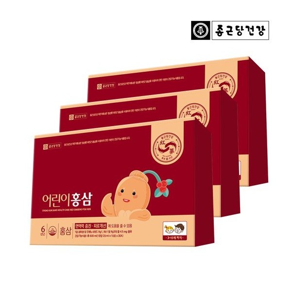 Chong Kun Dang Health 6-year-old children&#39;s red ginseng 3 sets
