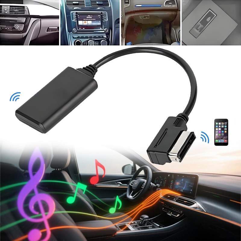 Crumye Automobile Bluetooth Audio Cable, Audio Cable, Auxiliary Input Adapter,