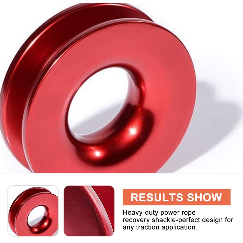 Shackle 1/2 Synthetic Shackle Winch Rope with Recovery Snaps, 41000