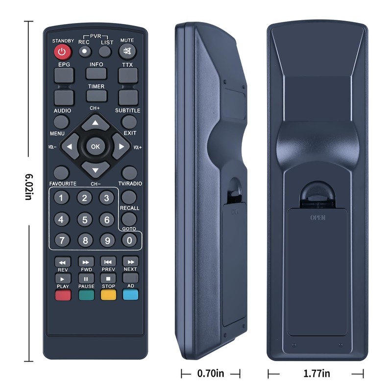 TCNOUMT Replacement Remote Control Suitable for PremiumX HD 531 and