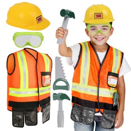 Liberry Kids Tool Set Pretend Toy for 3 4 5 Years Old with Costume