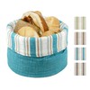 Lashuma Universal Folding Storage Basket Country Style Bread Basket Blue