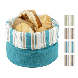 Lashuma Universal Folding Storage Basket Country Style Bread Basket Blue