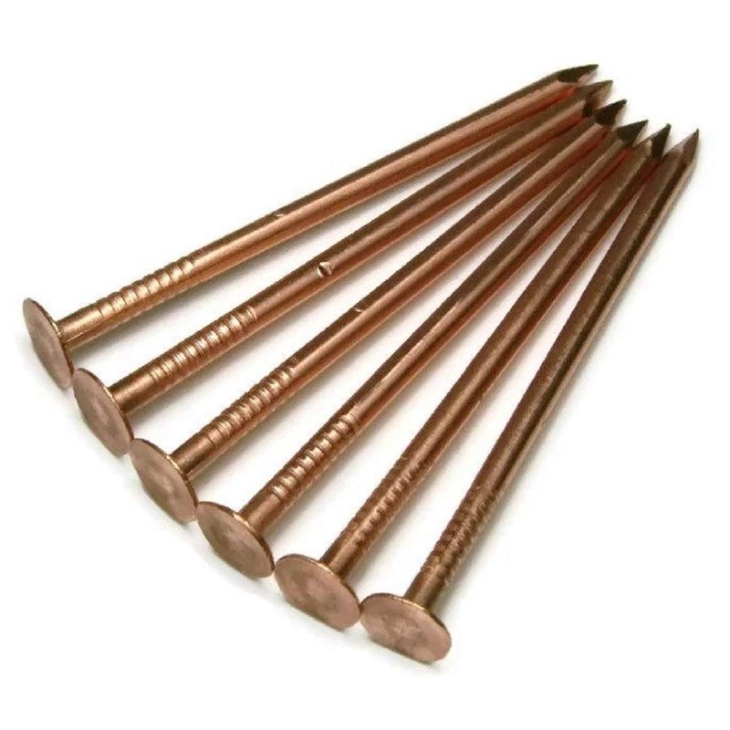 1-1/4" Smooth Shank Solid Copper Roofing Nails 10 Gauge USA
