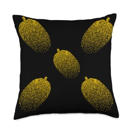 Funny Vegetarian & Vegan Gifts With Jackfruit Vegan Jackfruit Design for Women Fruit Lover and Vegetarian Throw Pillow, 18x18, Multicolor