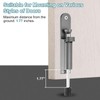 sourcing map 2 Pack Kickdown Door Stop, Spring Loaded Telescopic