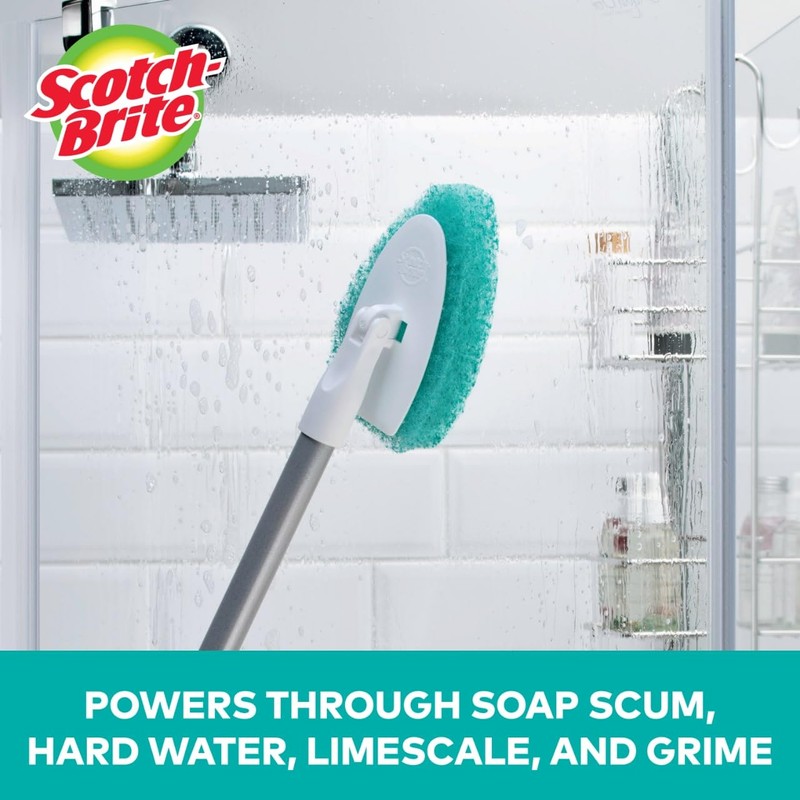 Scotch-Brite Extendable Tub & Tile Scrubber Kit, Includes 1 Handle