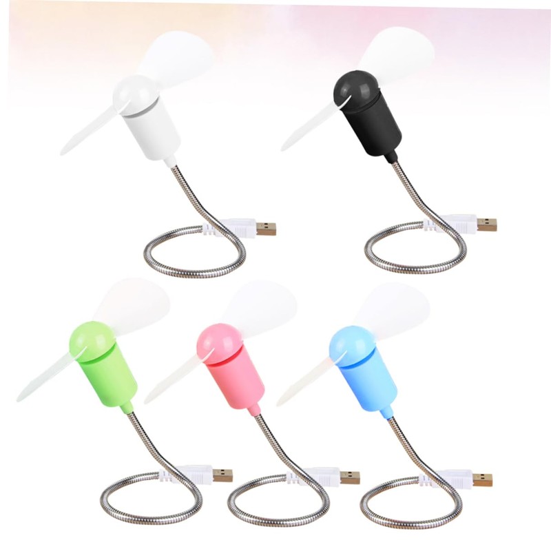MERRYHAPY USB Fans Pack Mini Flexional Air Fan Notebook Computer