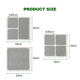 30Pcs Window Screen Patches Repair Kit,Screen Door Repair Kit for Mesh Screen Door, Strong Adhesive Fiberglass Quick Screen Repair Tape for Mesh Screen Window and Door