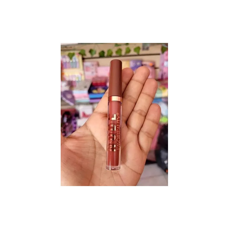 Labial Mate Larga Duración Nude 24 Unidades Favorbeauty Marrón Claro
