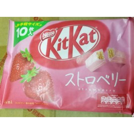 KitKat 2 Bags - Nestle Japanese Kit Kat Strawberry Flavor Limited Edition - US Seller