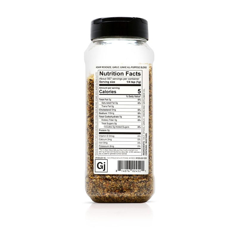 Spiceology & Adam McKenzie - Garlic Junkie - All-Purpose Seasoning,