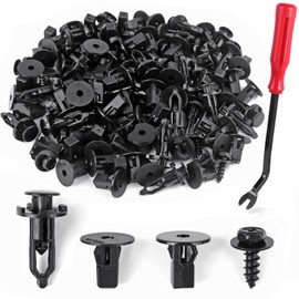 UNIGT 4 in 1 Body Bumper Screw Bolt 90159-60498 with 52161-16010 Fender Liner Clips Compatible with Toyota Lexus Wheel Well Liner Retainers 90189-06013 90189-06065- 121pcs