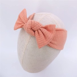 Baby Headbands Stretchy Hairbands Hair Bow Elastics for Newborn Toddler Baby Girls Infant Kids Turban Headband Mauve Navy