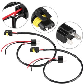 2 pieces cable converter H4, EBTOOLS plug for cable adapter conversion of fog light 9006